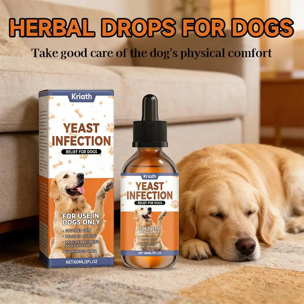 Herbal Coat & Skin Supplement Drops for Dogs (60ml)