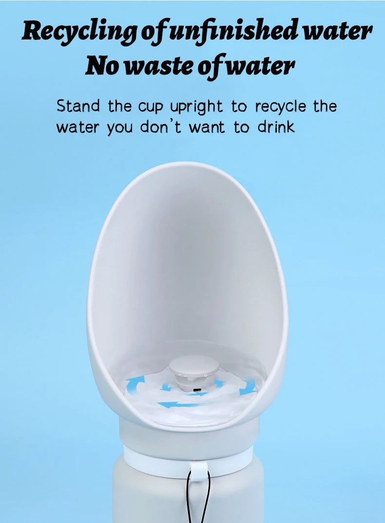 Foldable Silicone Pet Water Bottle (550ml)