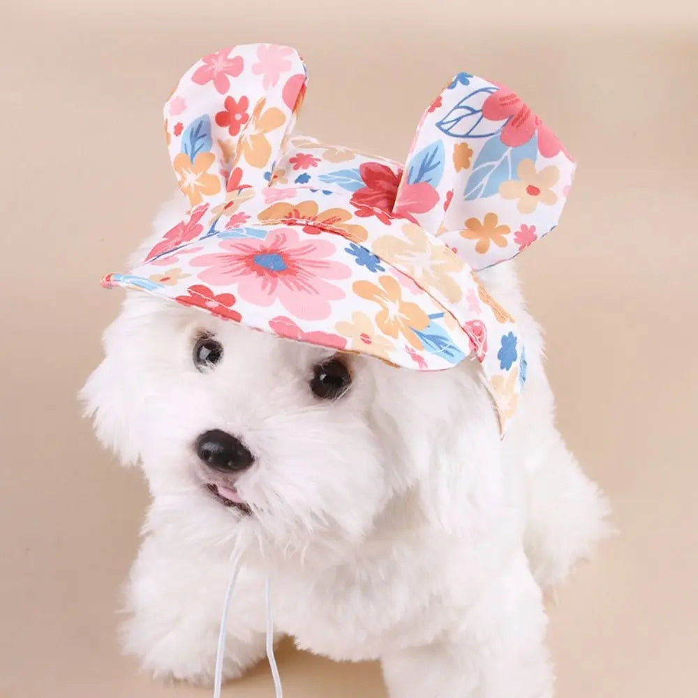 Adjustable Sun Hat for Small & Medium Dogs