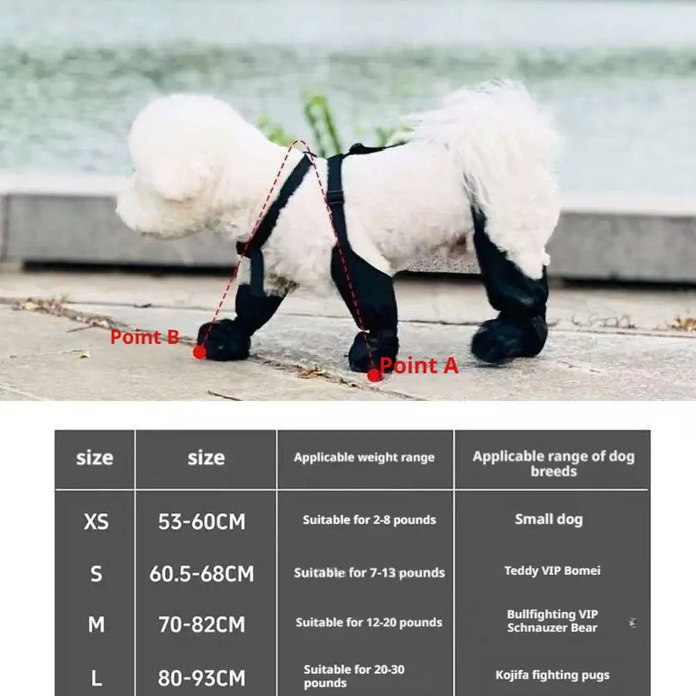 Waterproof Anti-Slip Dog Rain Boots