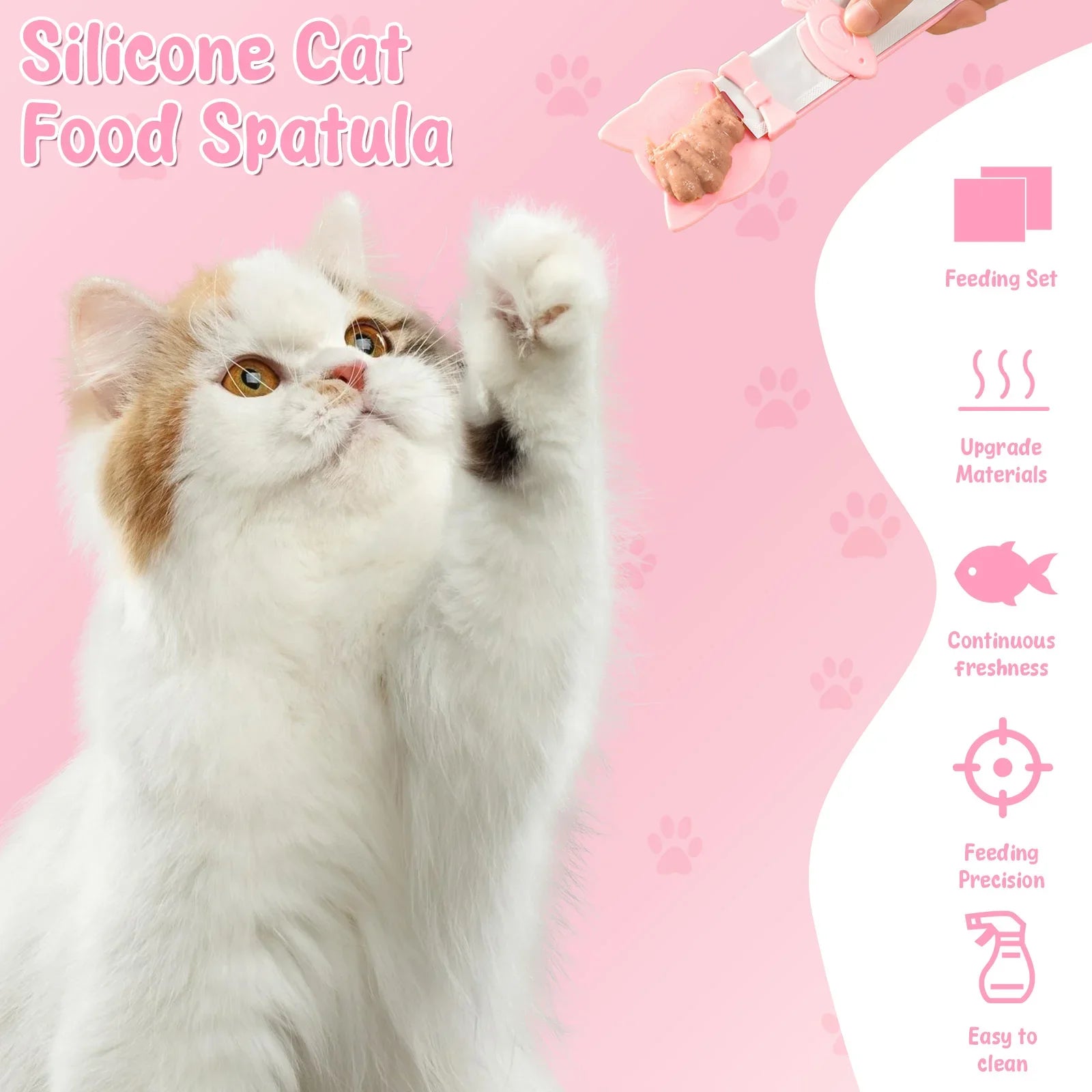 Silicone Cat Feeding Spoons (4-Pack)