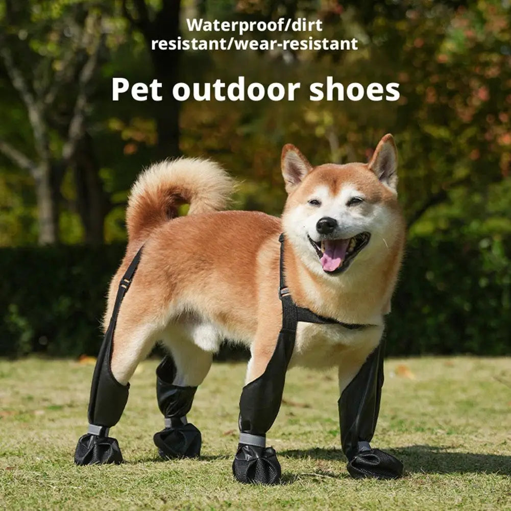 Waterproof Anti-Slip Dog Rain Boots