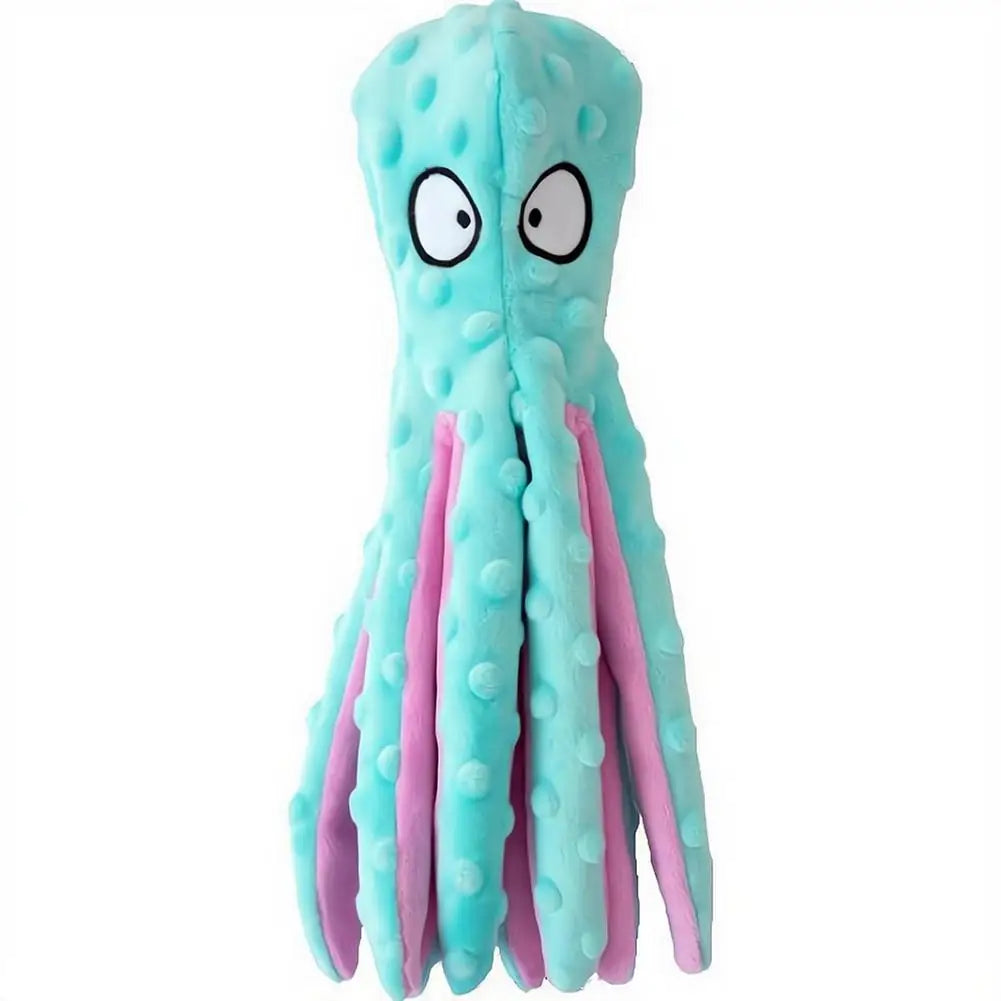 Squeaky Octopus Plush Dog Toy