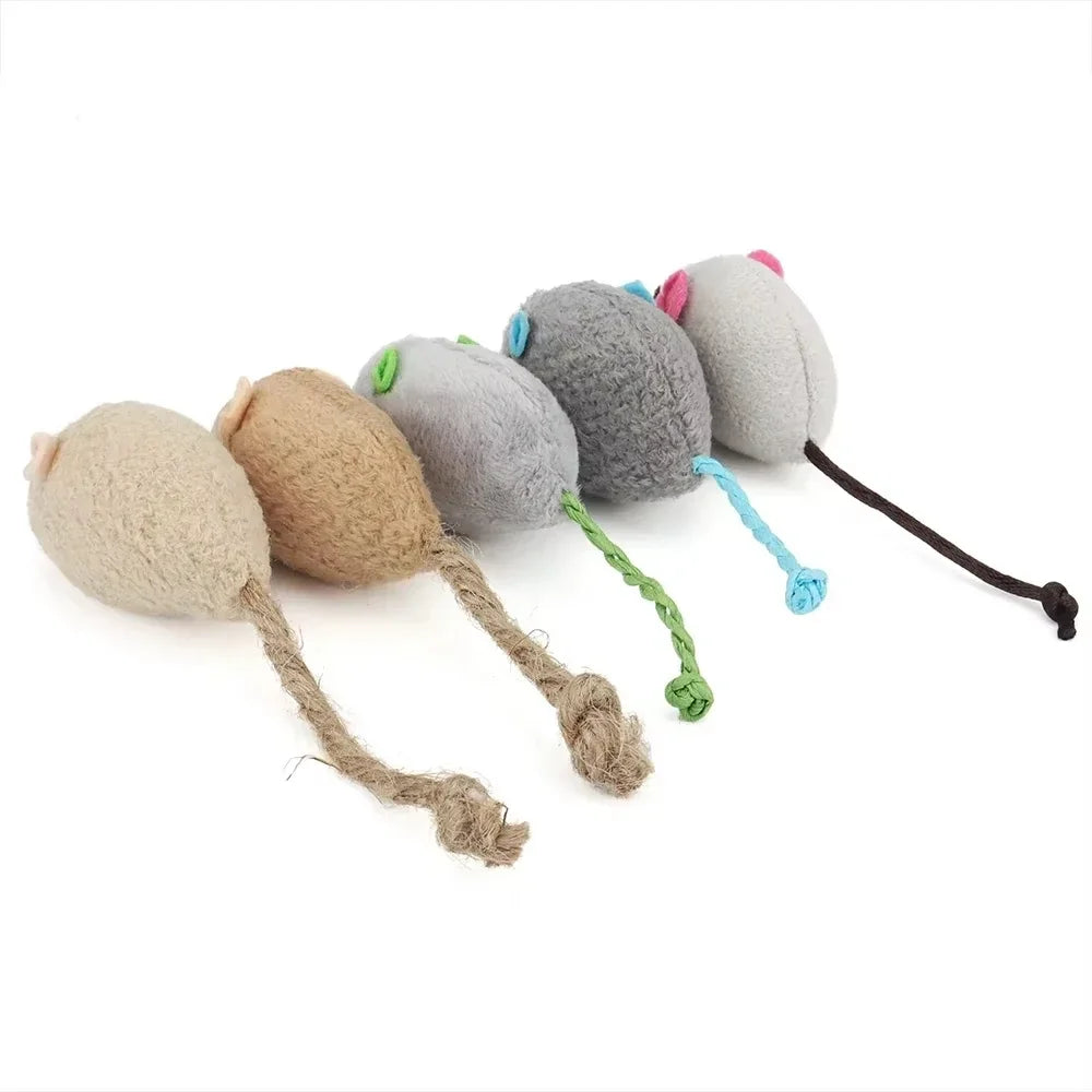 Catnip Mouse Toys, 5-Pack
