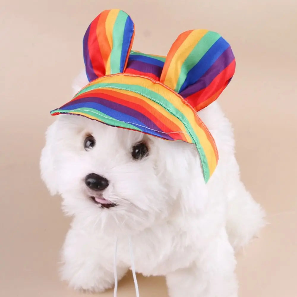 Adjustable Sun Hat for Small & Medium Dogs