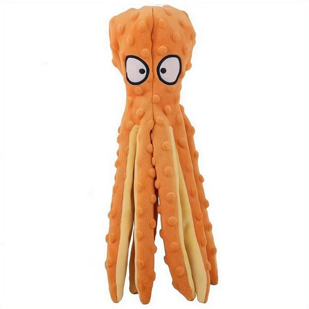 Squeaky Octopus Plush Dog Toy