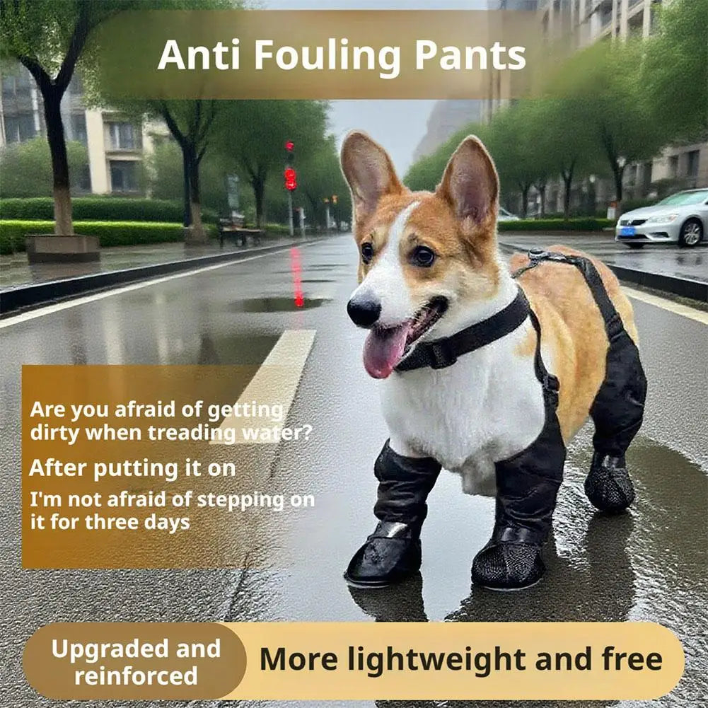Waterproof Anti-Slip Dog Rain Boots