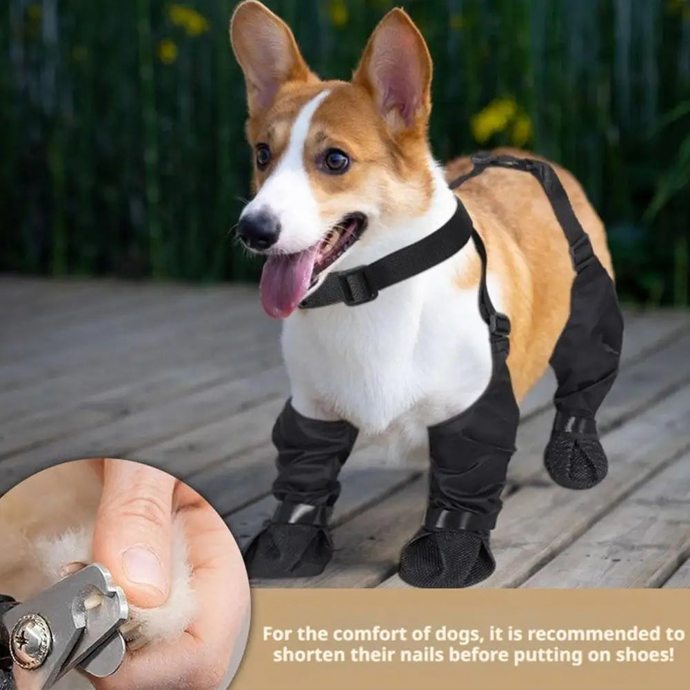 Waterproof Anti-Slip Dog Rain Boots