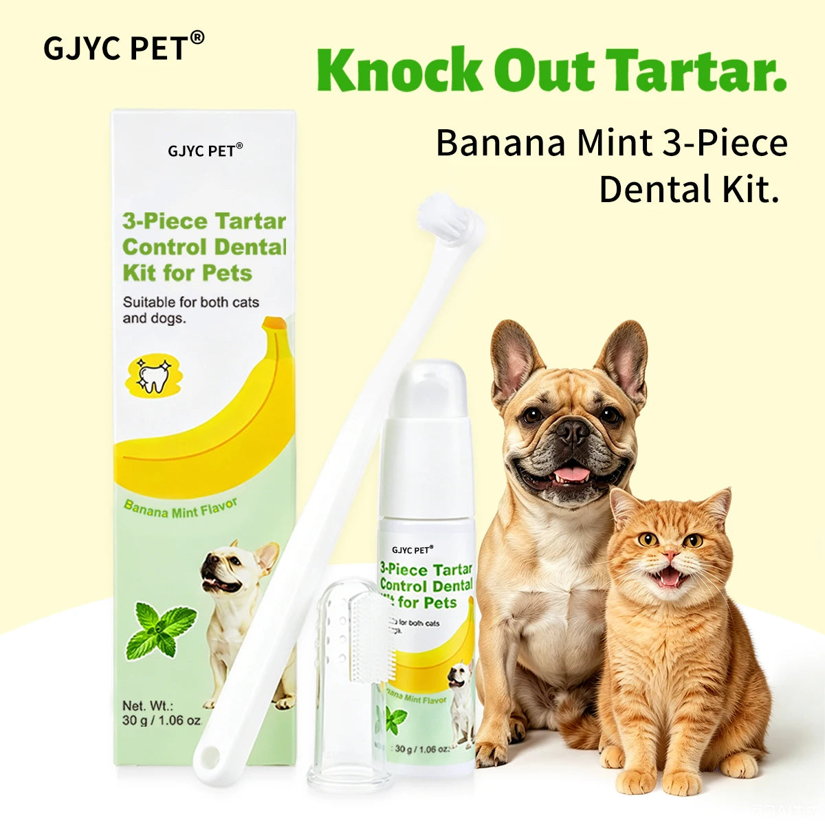 3-Piece Dental Care Kit (Banana Mint)