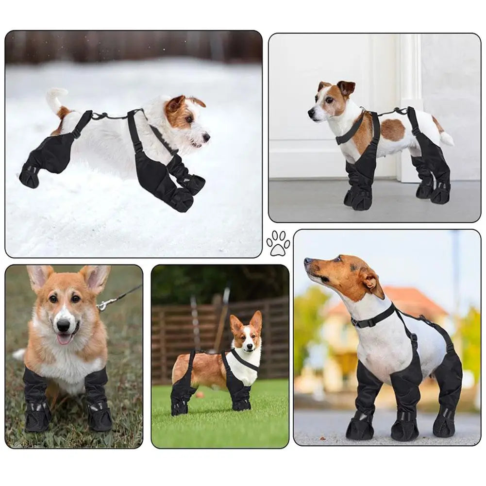 Waterproof Anti-Slip Dog Rain Boots