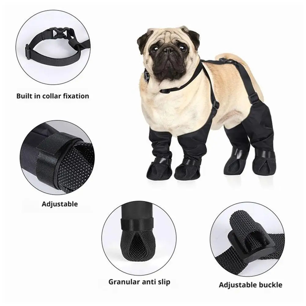 Waterproof Anti-Slip Dog Rain Boots