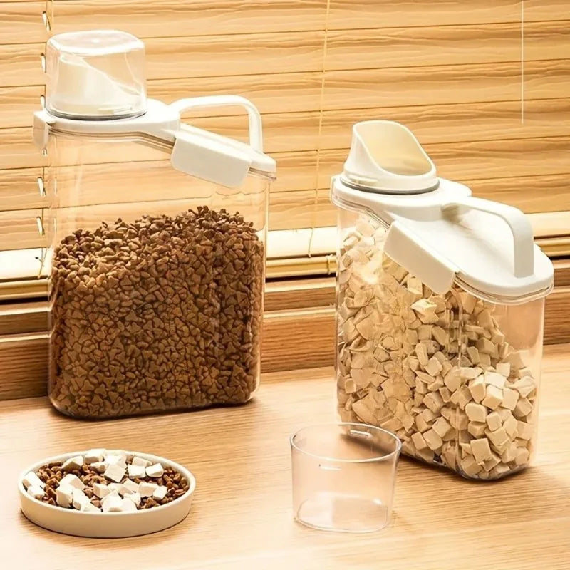 Sealed Pet Food Storage Bucket with Measuring Scale