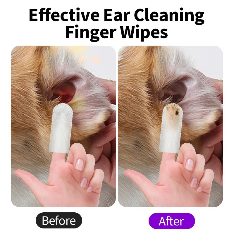 Pet Ear Cleaning Wipes (Fingertip)