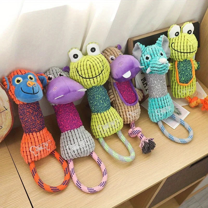 Corduroy Squeaky Dog Toys