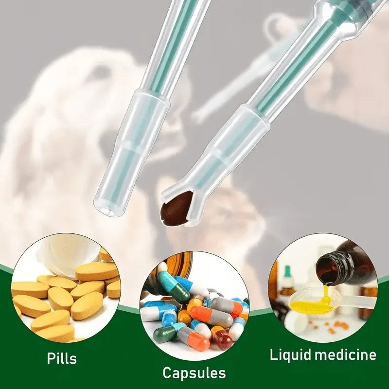 Pet Pill Pusher with 2 Soft Tip Options