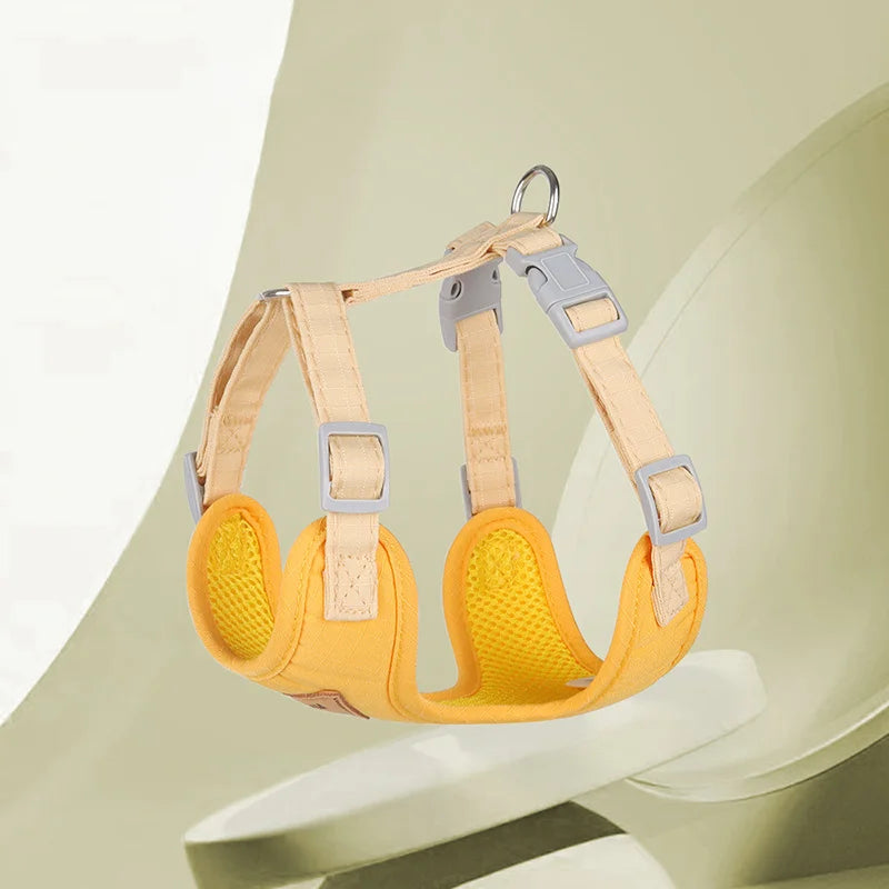 Breathable Pet Harness & Leash Set for Cats & Small Dogs