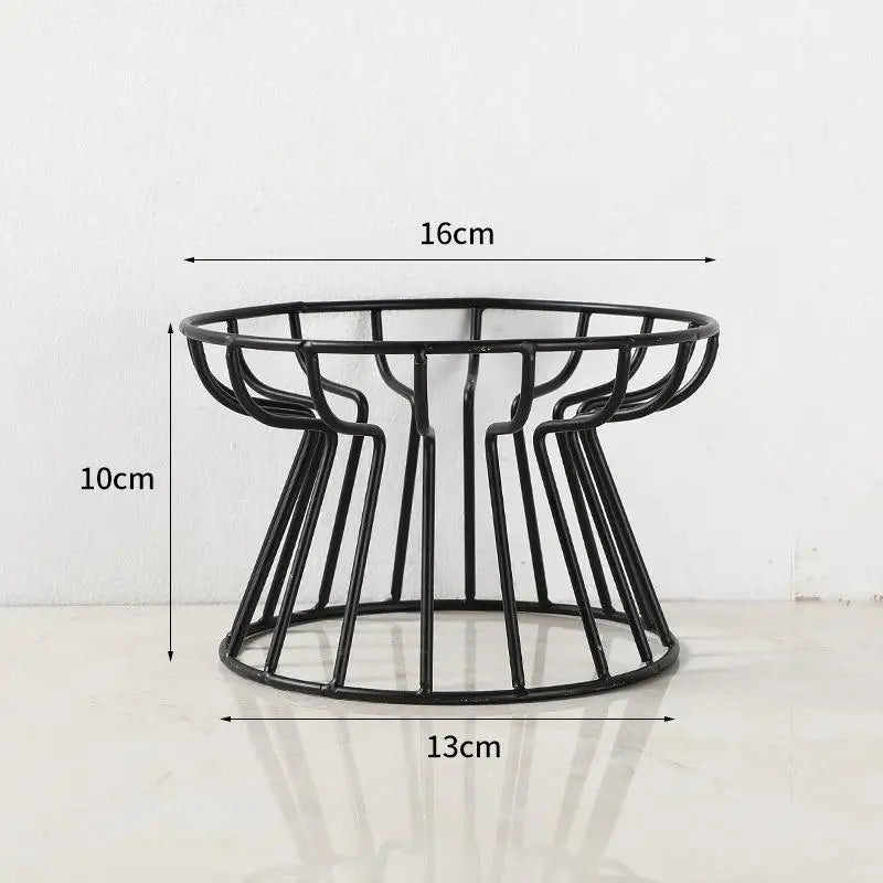 Elevated Ceramic Pet Bowl with Metal Stand