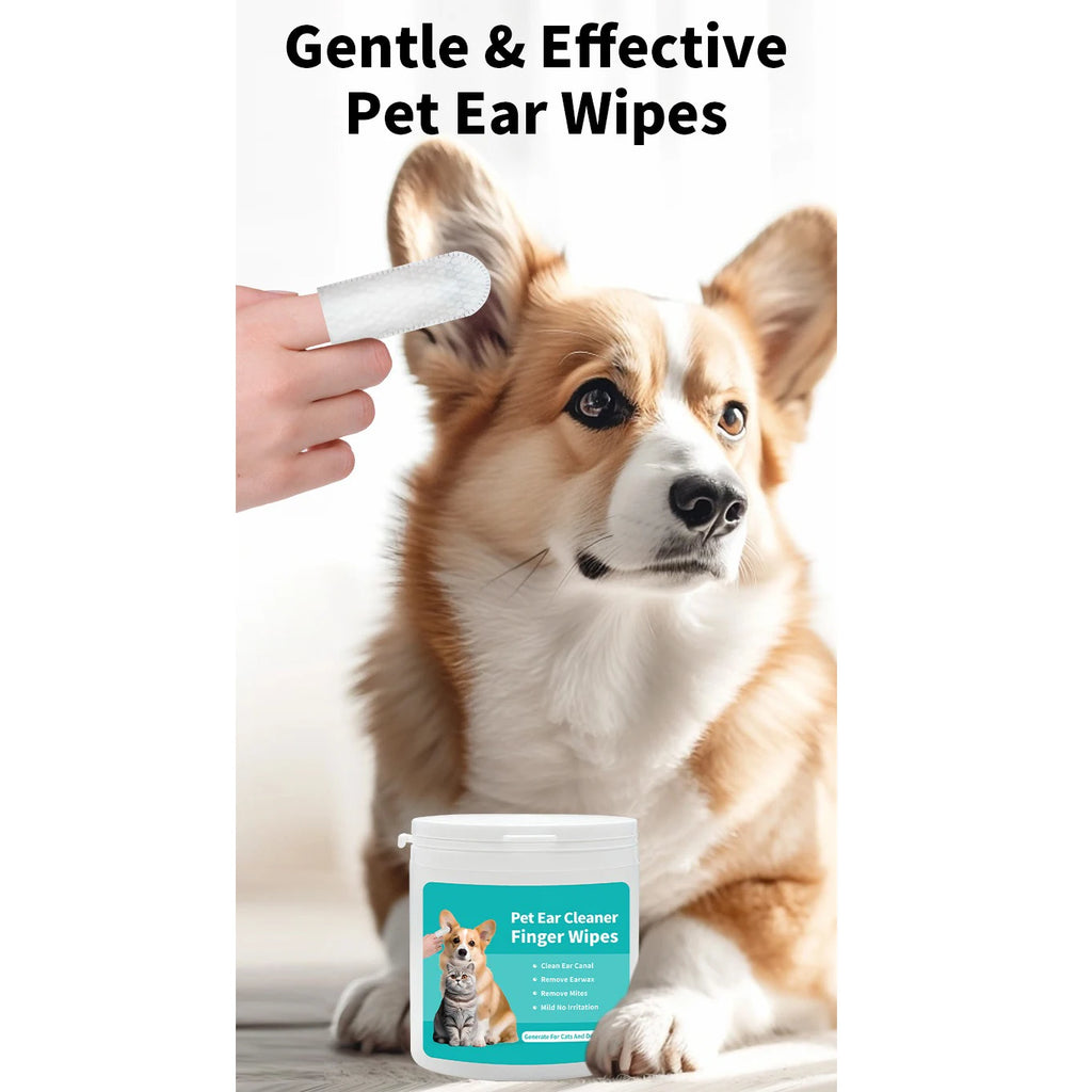 Pet Ear Cleaning Wipes (Fingertip)
