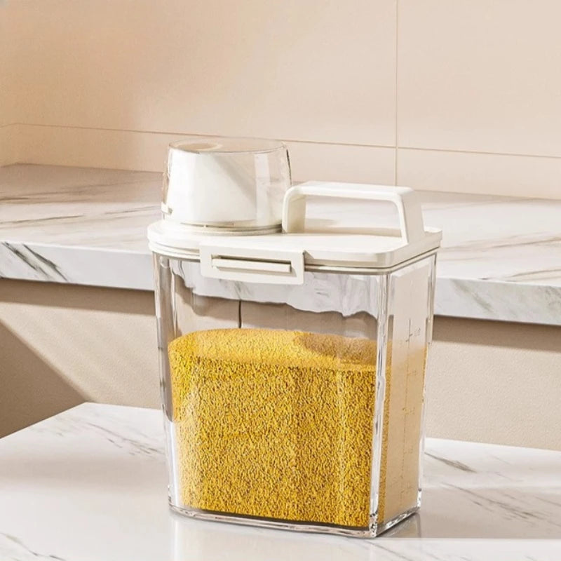 Sealed Pet Food Storage Bucket with Measuring Scale