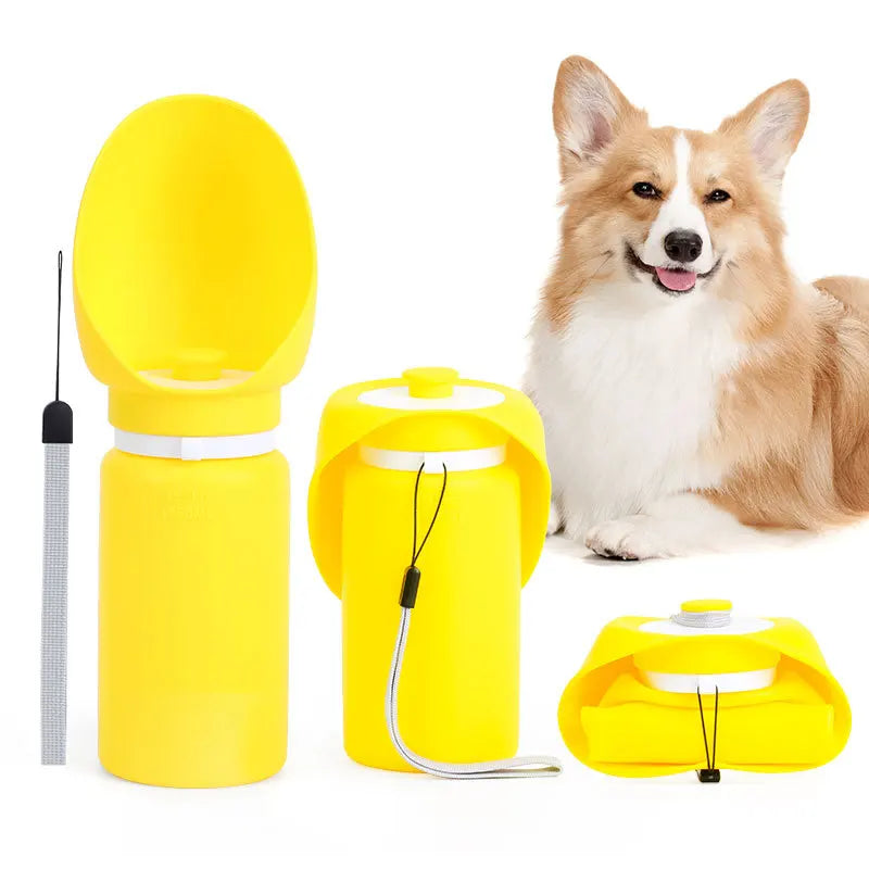 Foldable Silicone Pet Water Bottle (550ml)
