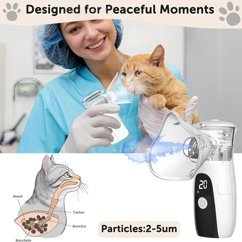 Portable Pet Nebulizer – Quiet Respiratory Care