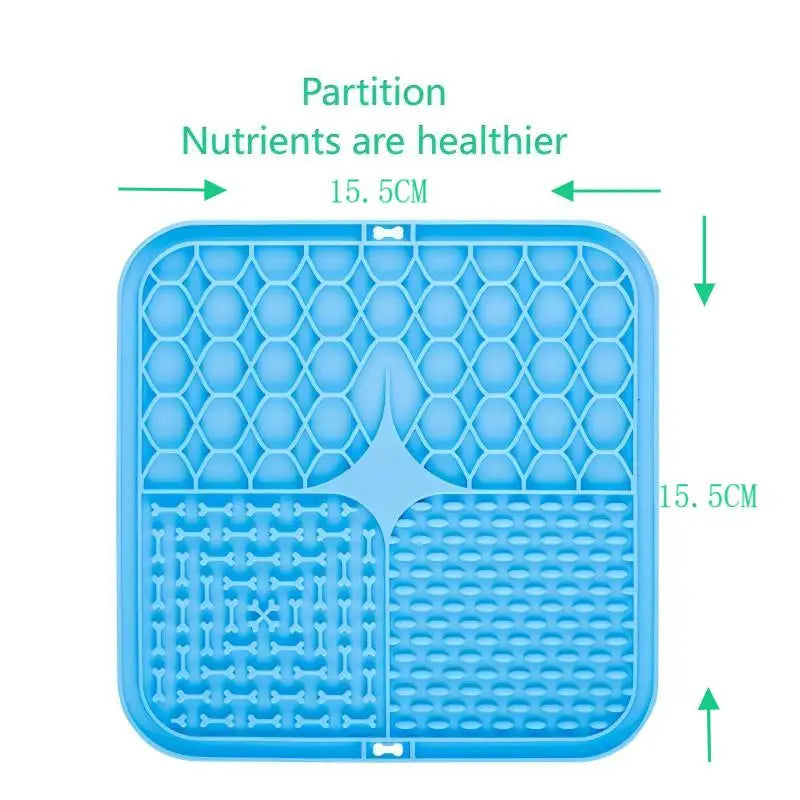 Silicone Slow Feeder Lick Mat for Dogs & Cats