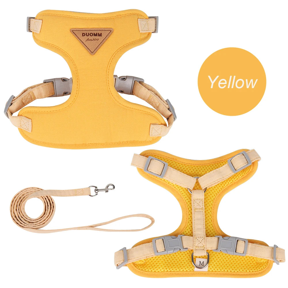 Breathable Pet Harness & Leash Set for Cats & Small Dogs