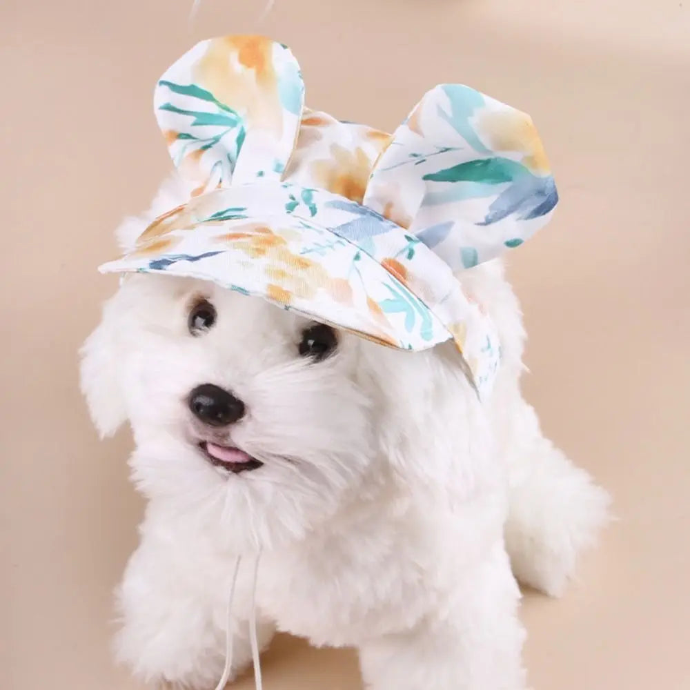 Adjustable Sun Hat for Small & Medium Dogs