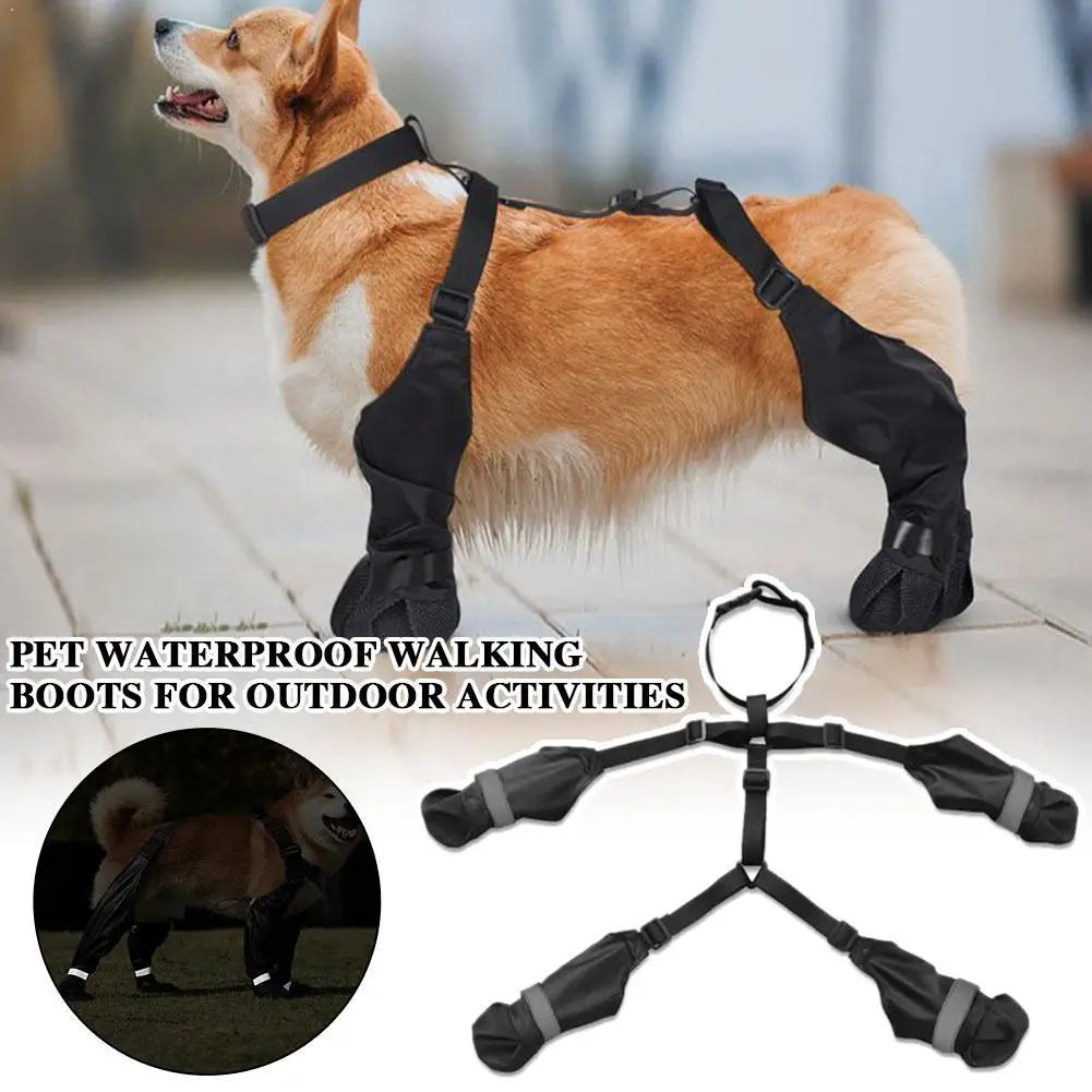 Waterproof Anti-Slip Dog Rain Boots