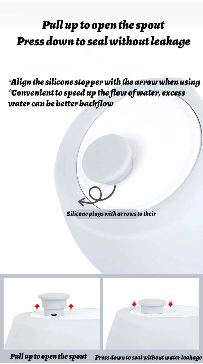 Foldable Silicone Pet Water Bottle (550ml)