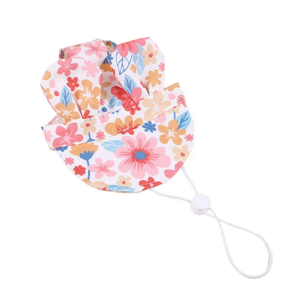 Adjustable Sun Hat for Small & Medium Dogs