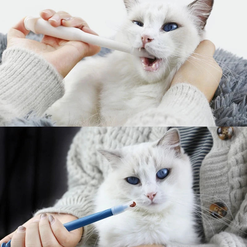Pet Pill Syringe Dispenser with Soft Silicone Tip