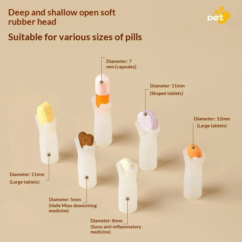 Silicone Tip Pet Medicine Feeder