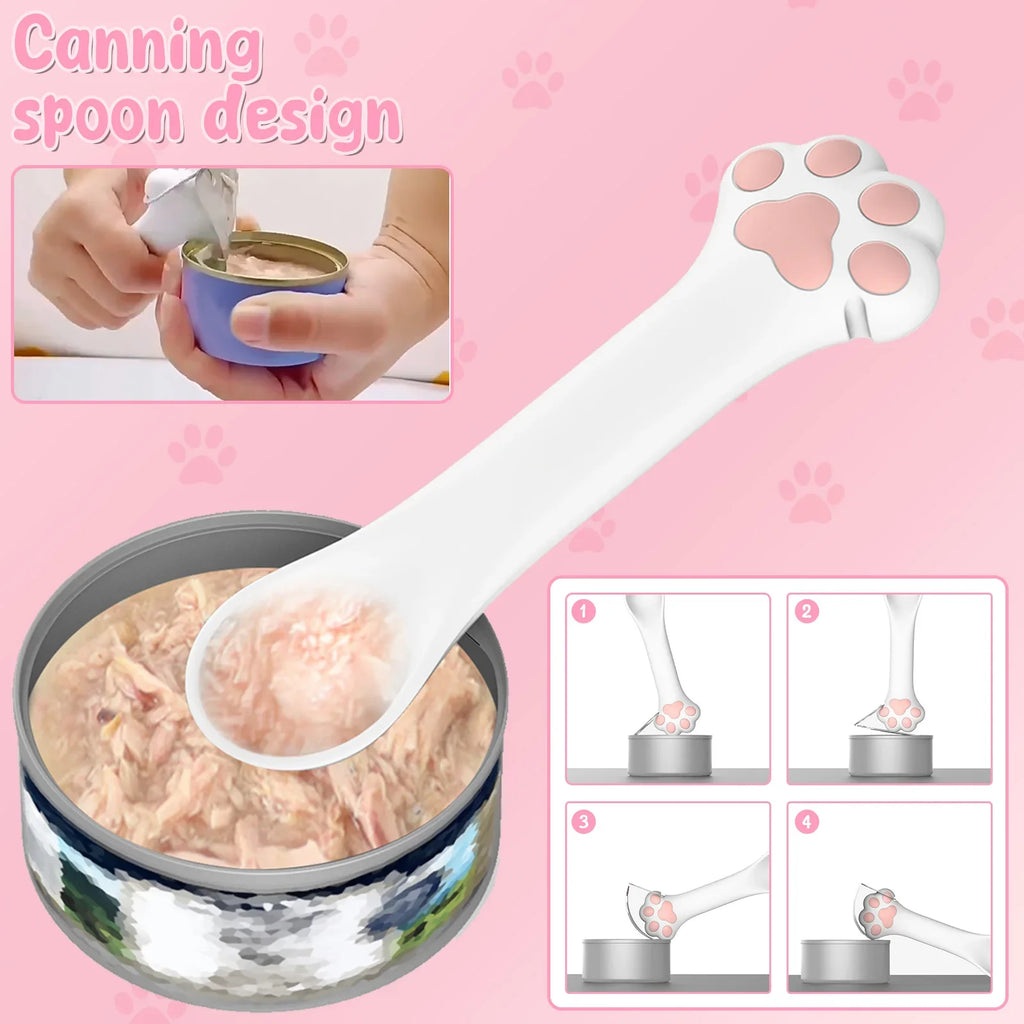 Silicone Cat Feeding Spoons (4-Pack)