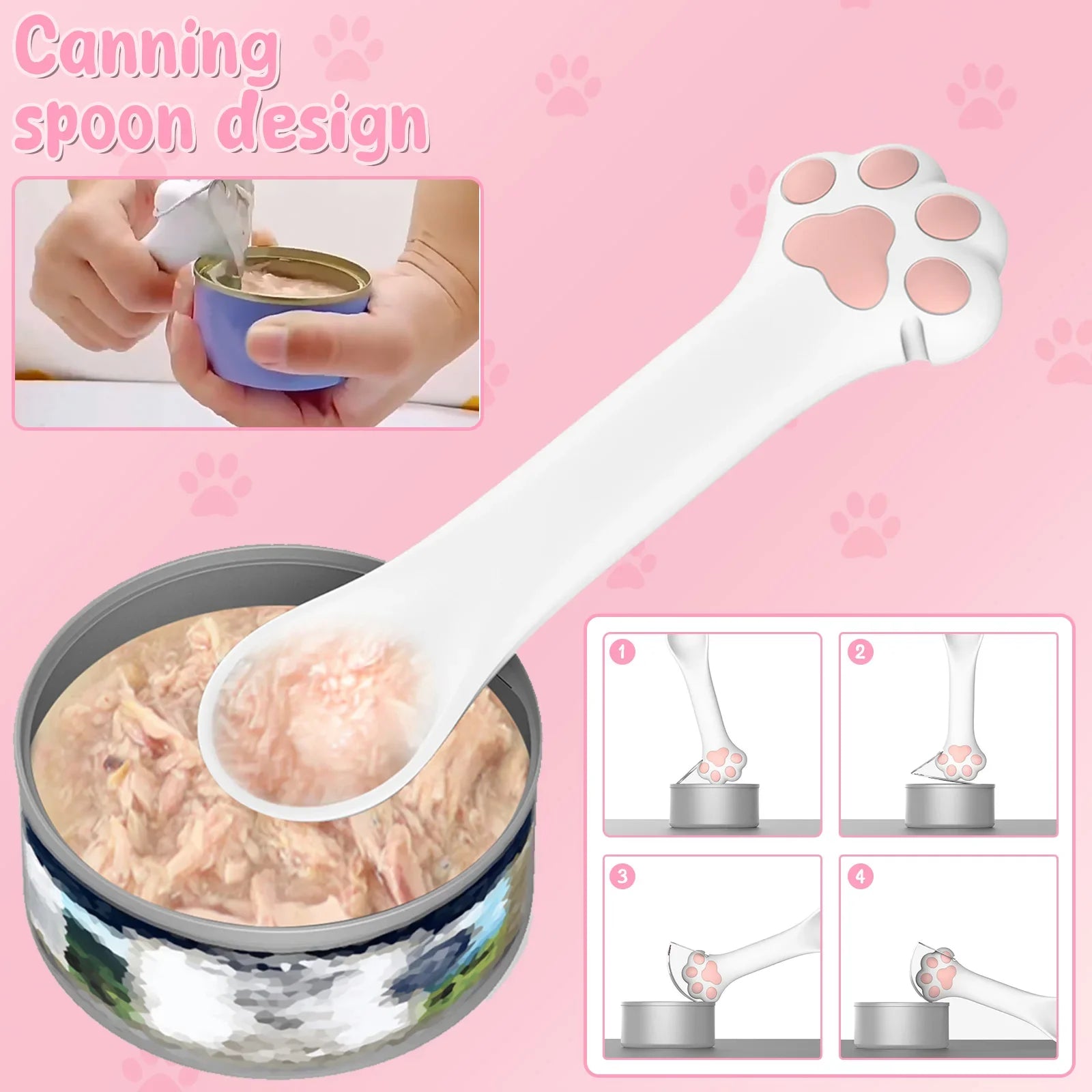 Silicone Cat Feeding Spoons (4-Pack)