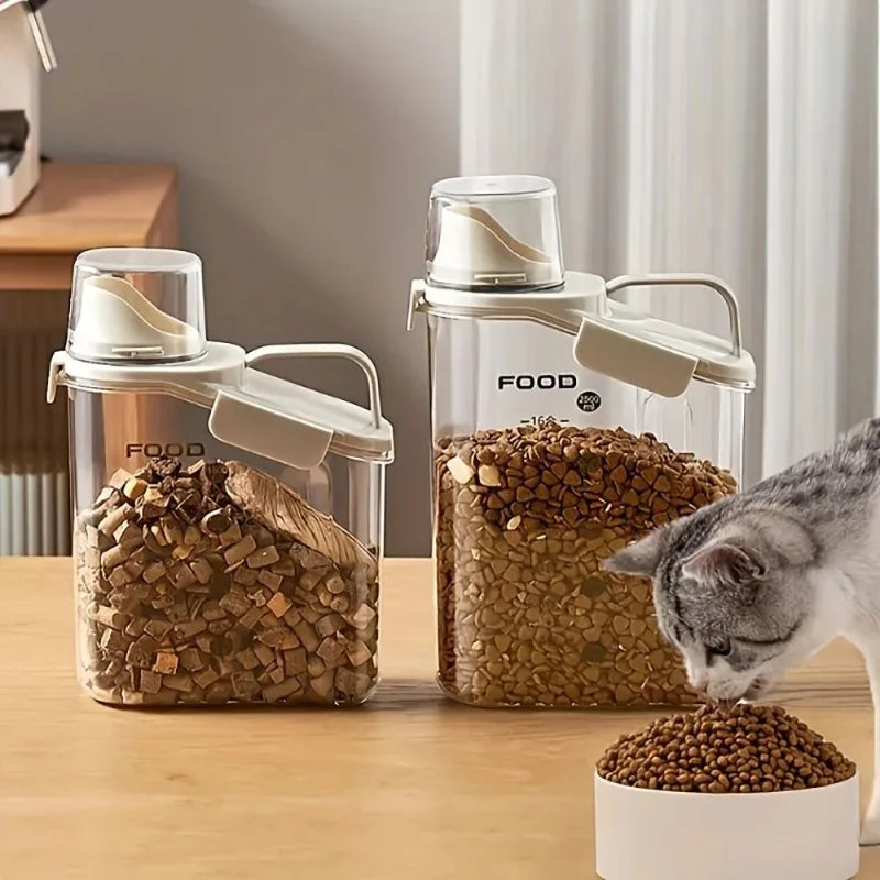 Sealed Pet Food Storage Bucket with Measuring Scale