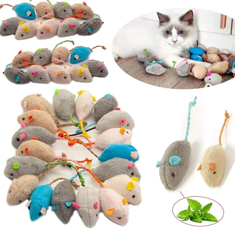 Catnip Mouse Toys, 5-Pack