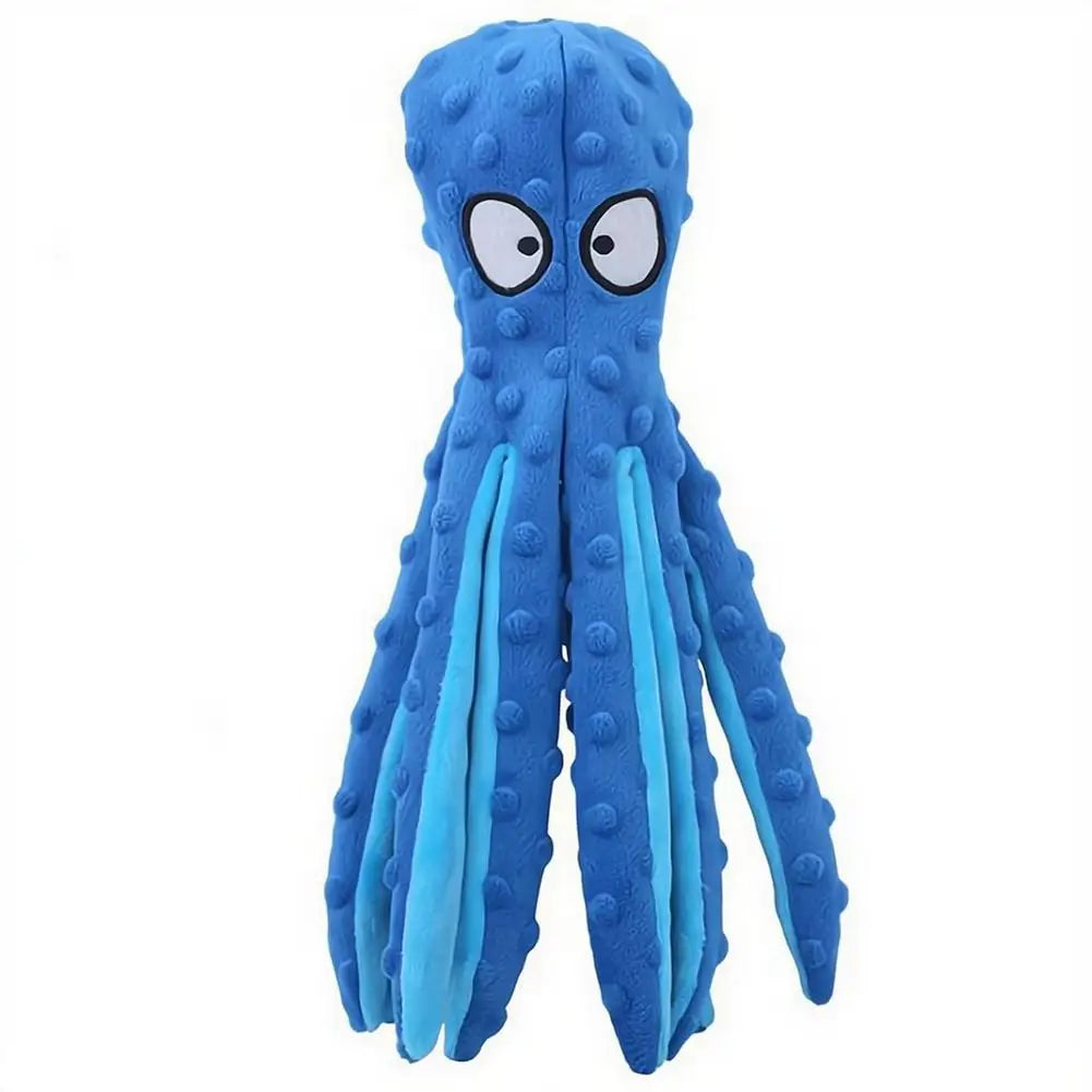 Squeaky Octopus Plush Dog Toy