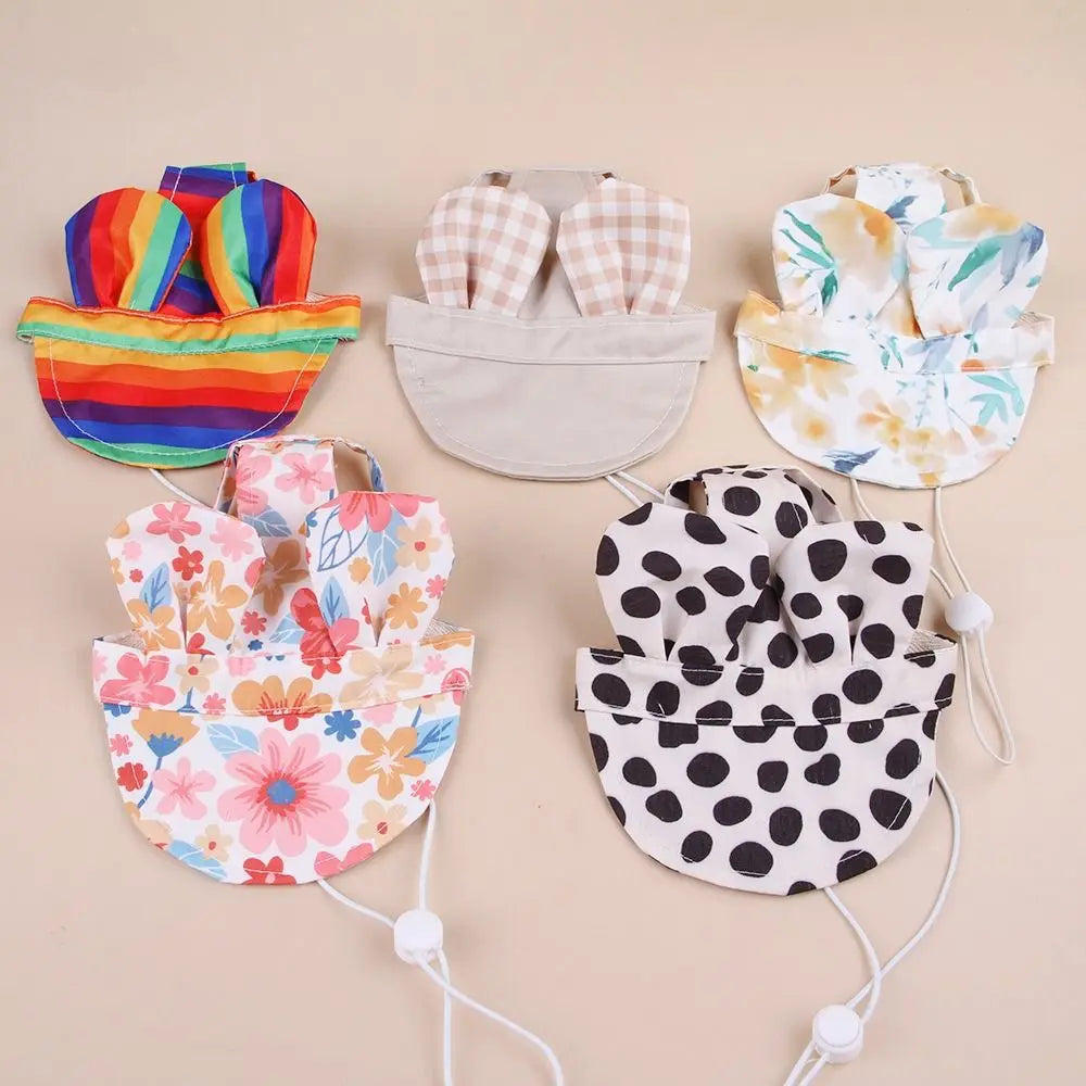 Adjustable Sun Hat for Small & Medium Dogs