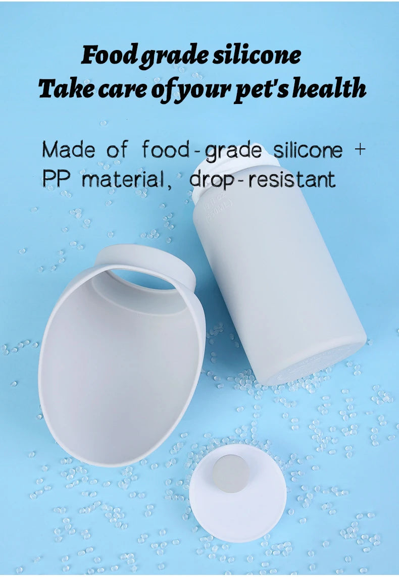Foldable Silicone Pet Water Bottle (550ml)