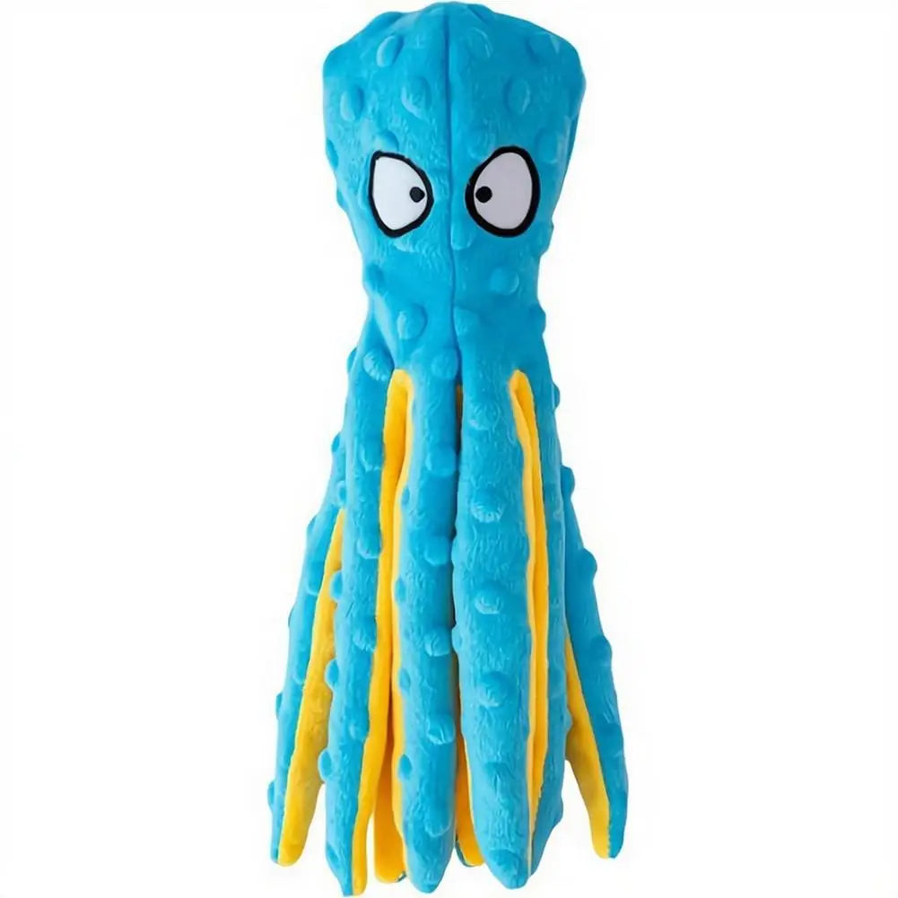 Squeaky Octopus Plush Dog Toy