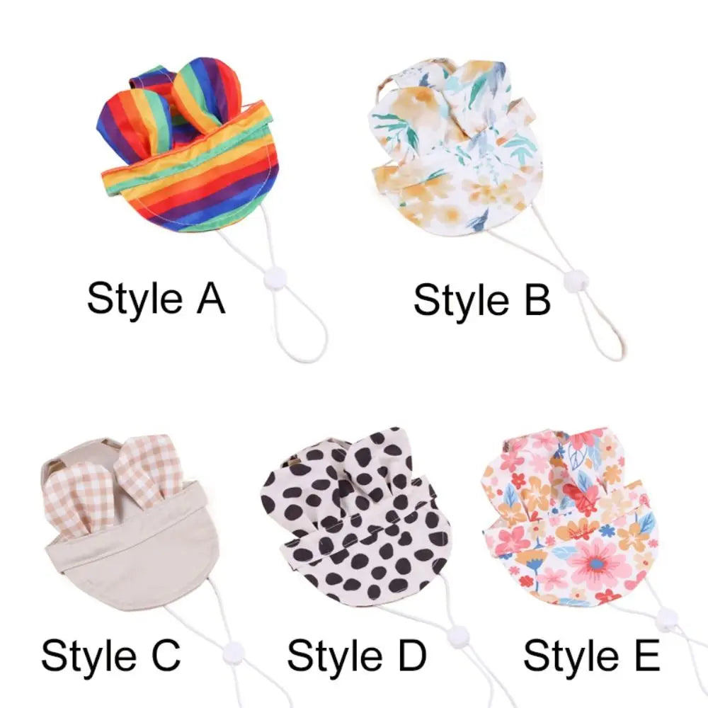 Adjustable Sun Hat for Small & Medium Dogs