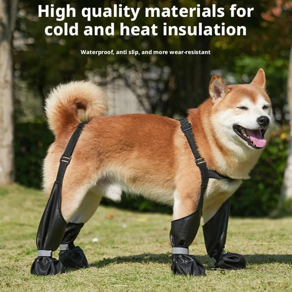 Waterproof Anti-Slip Dog Rain Boots
