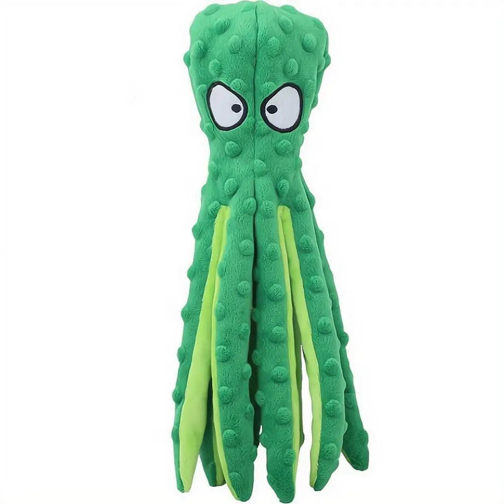 Squeaky Octopus Plush Dog Toy