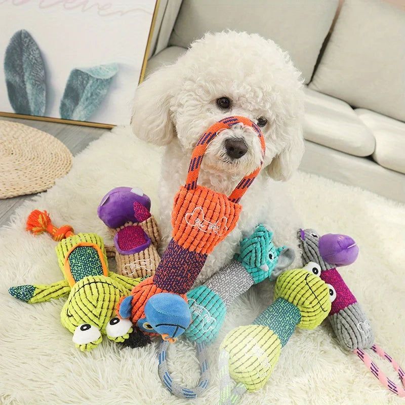 Corduroy Squeaky Dog Toys