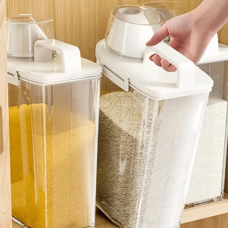 Sealed Pet Food Storage Bucket with Measuring Scale